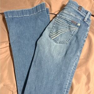 7 For All Mankind Light Blue Flare Jeans